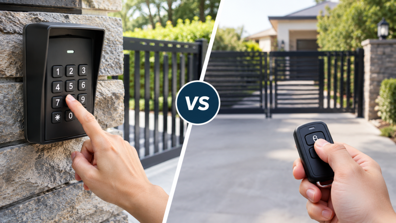 Keypad vs Remote Gate Entry