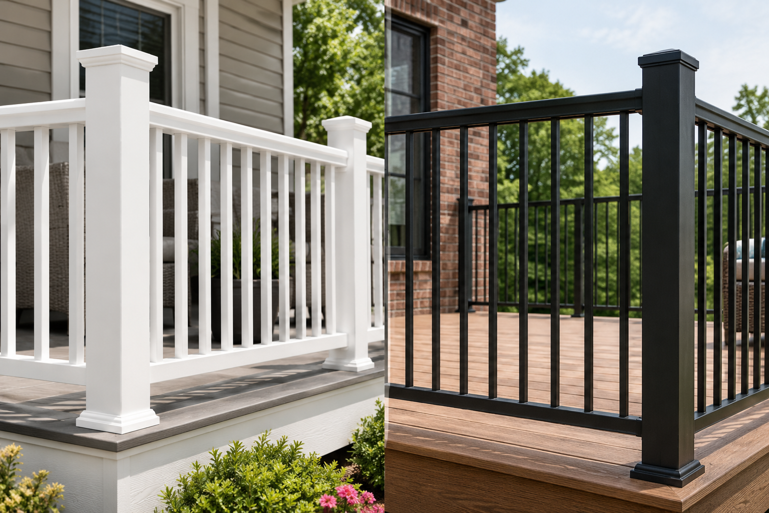 Vinyl and Aluminum Railings