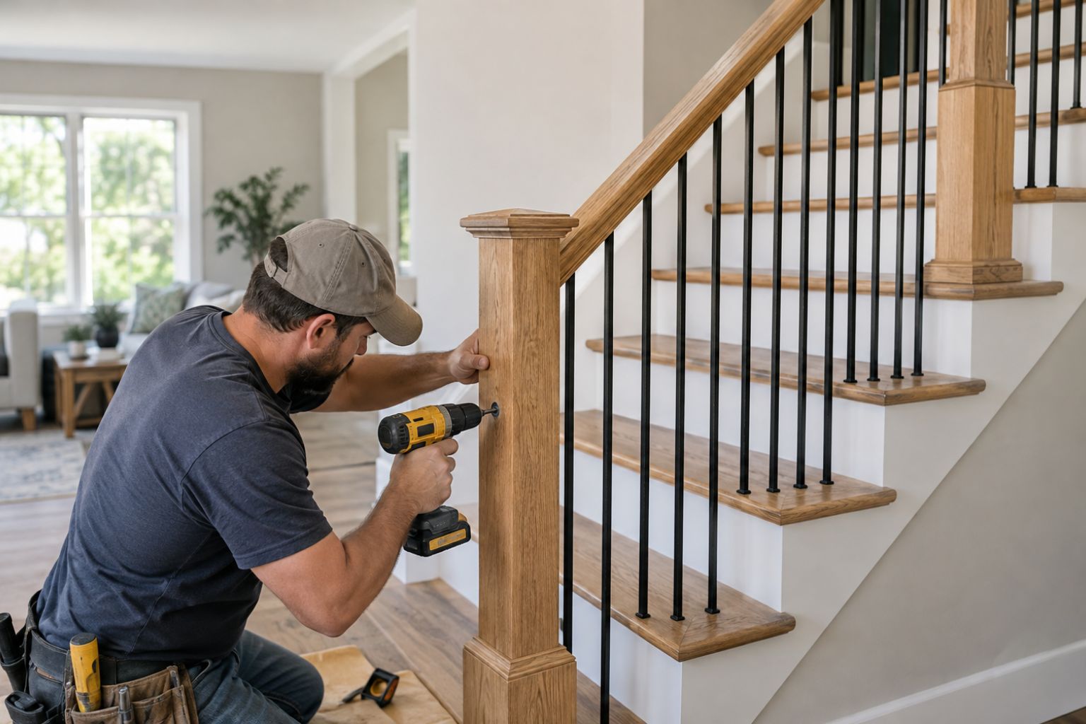 installing stair railing