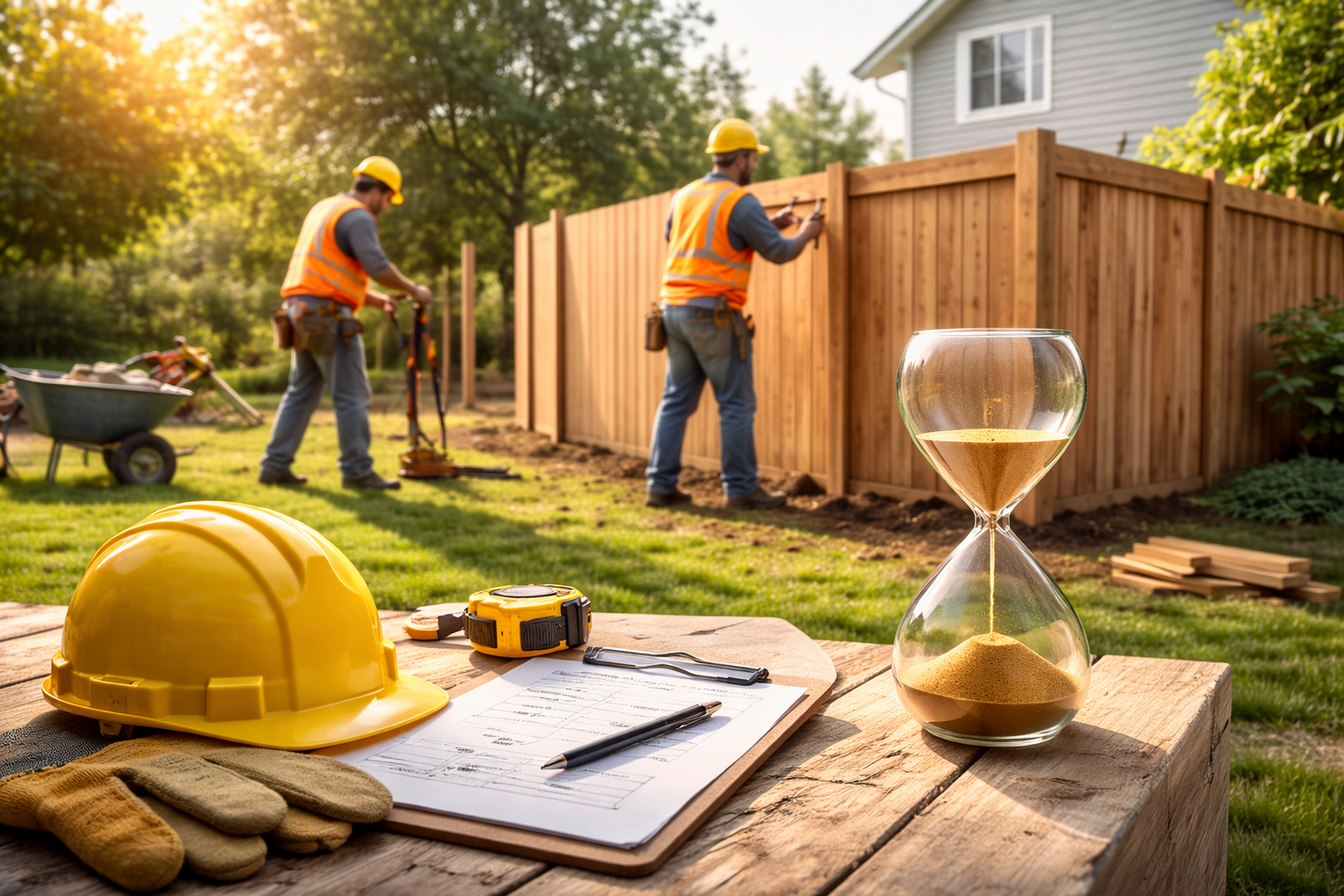 how long does fence installation take